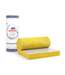 Vata minerala de sticla Ursa Plus caserata cu aluminiu 50 mm / 16.8 mp
